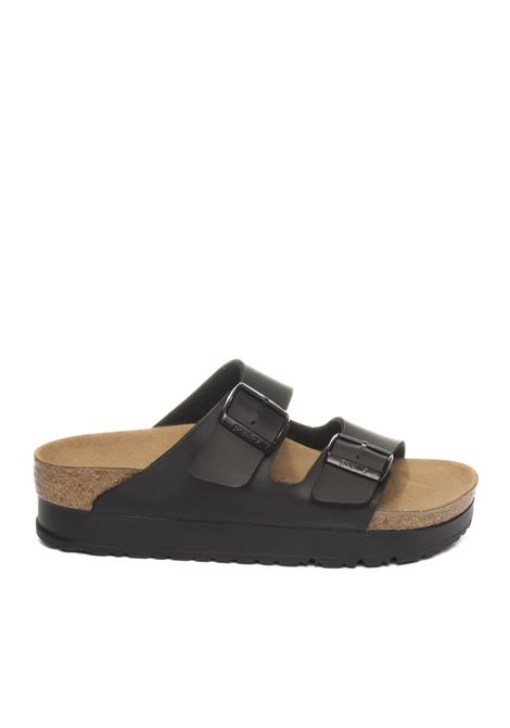 Black platform sandal BIRKENSTOCK | ARIZONA PLATFORM1027395-BLACK